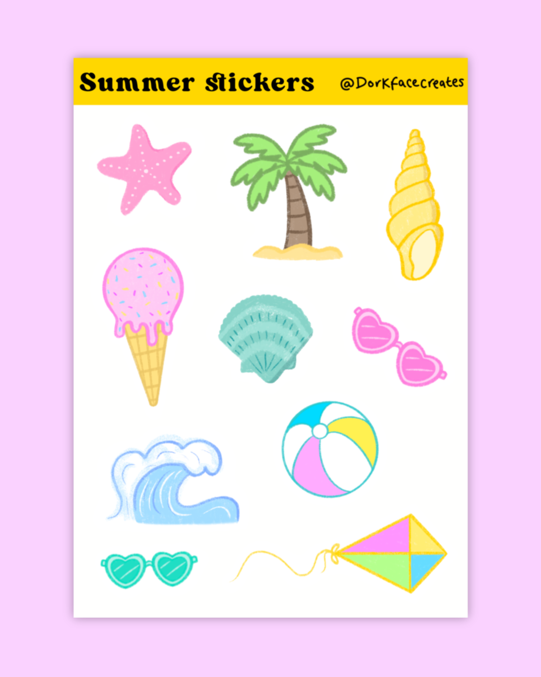 Summer Sticker Sheet