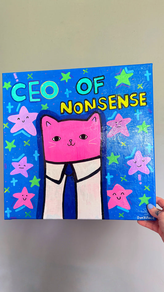 CEO Of Nonsense Painting Original Art Canvas