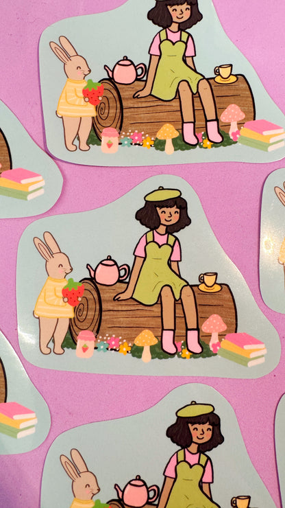 Woodland Picnic Sticker
