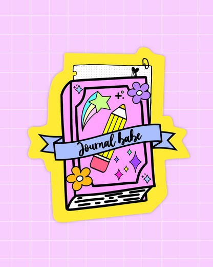 Journal Babe Sticker
