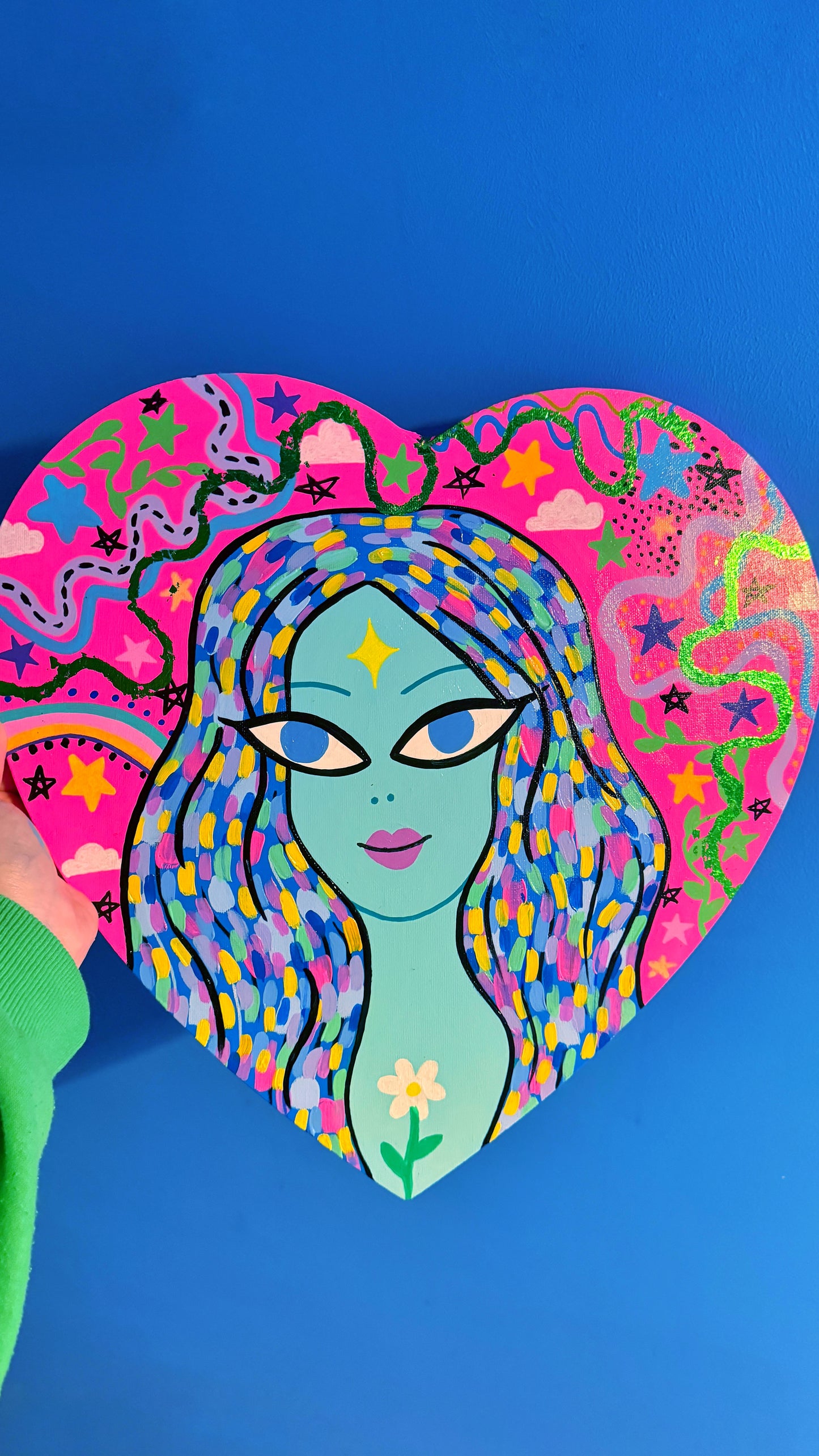 Weird Girl Heart Canvas