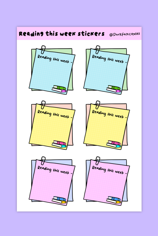 Reading This Week Stickers