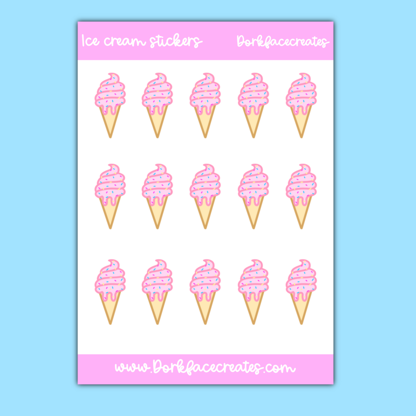 Ice Cream Stickers