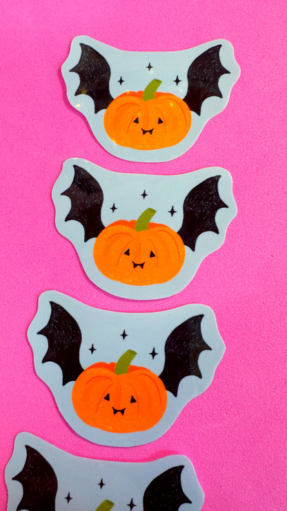 Pumpkin Bat Sticker