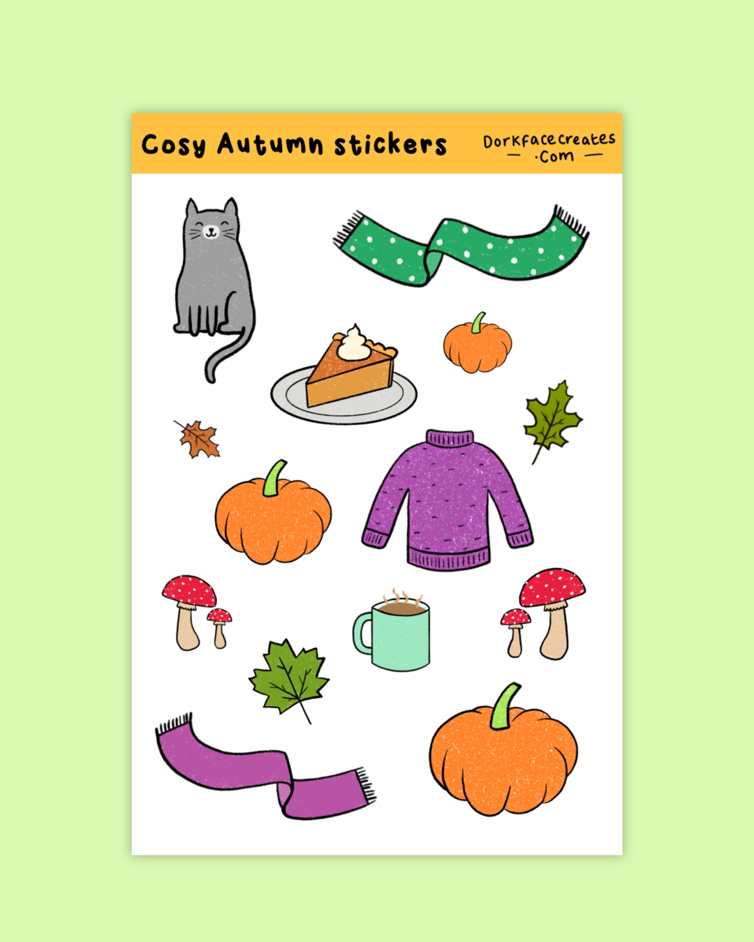 Cosy Autumn Stickers
