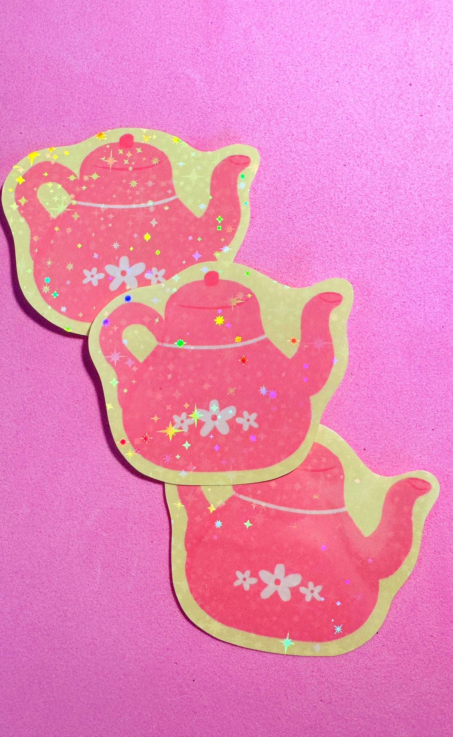 Pink Teapot Sticker