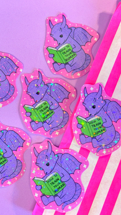 Bookish Dragon Sticker