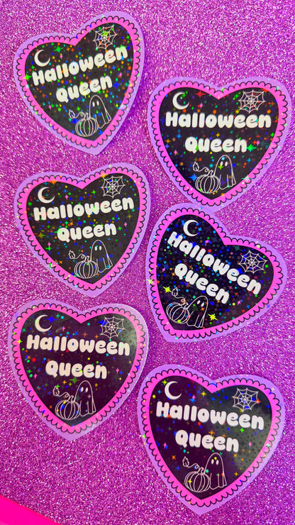 Halloween Queen Glitter Sticker