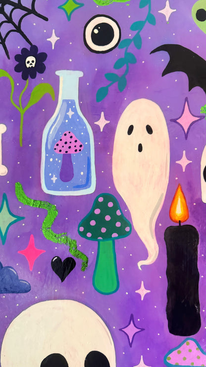 Spooky Cute Original Painting