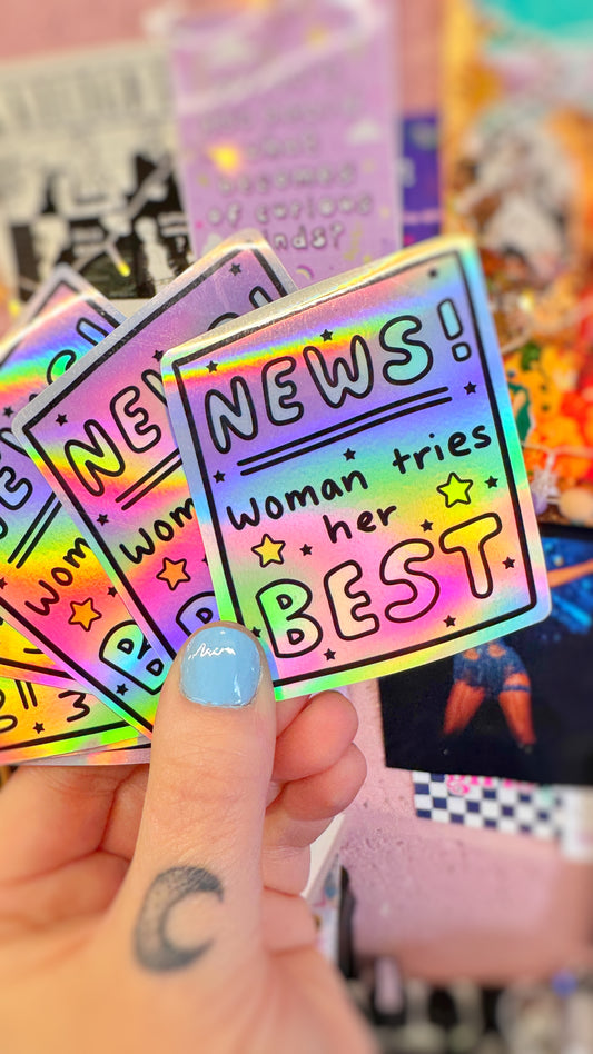 News! Holo Sticker