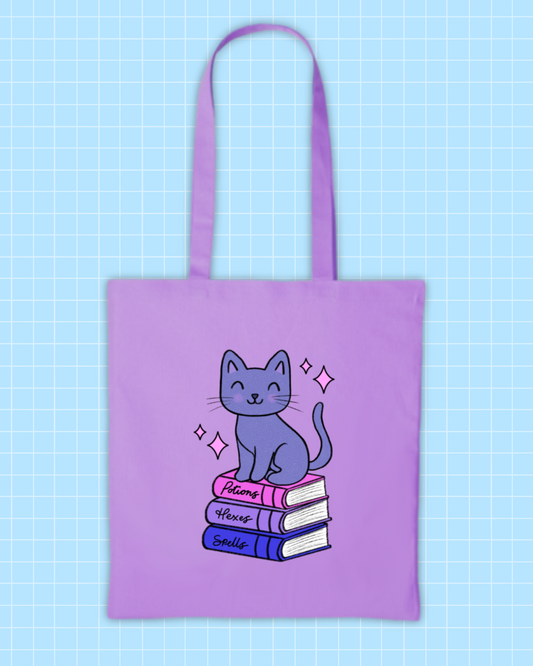 Witchy Cat Tote Bag
