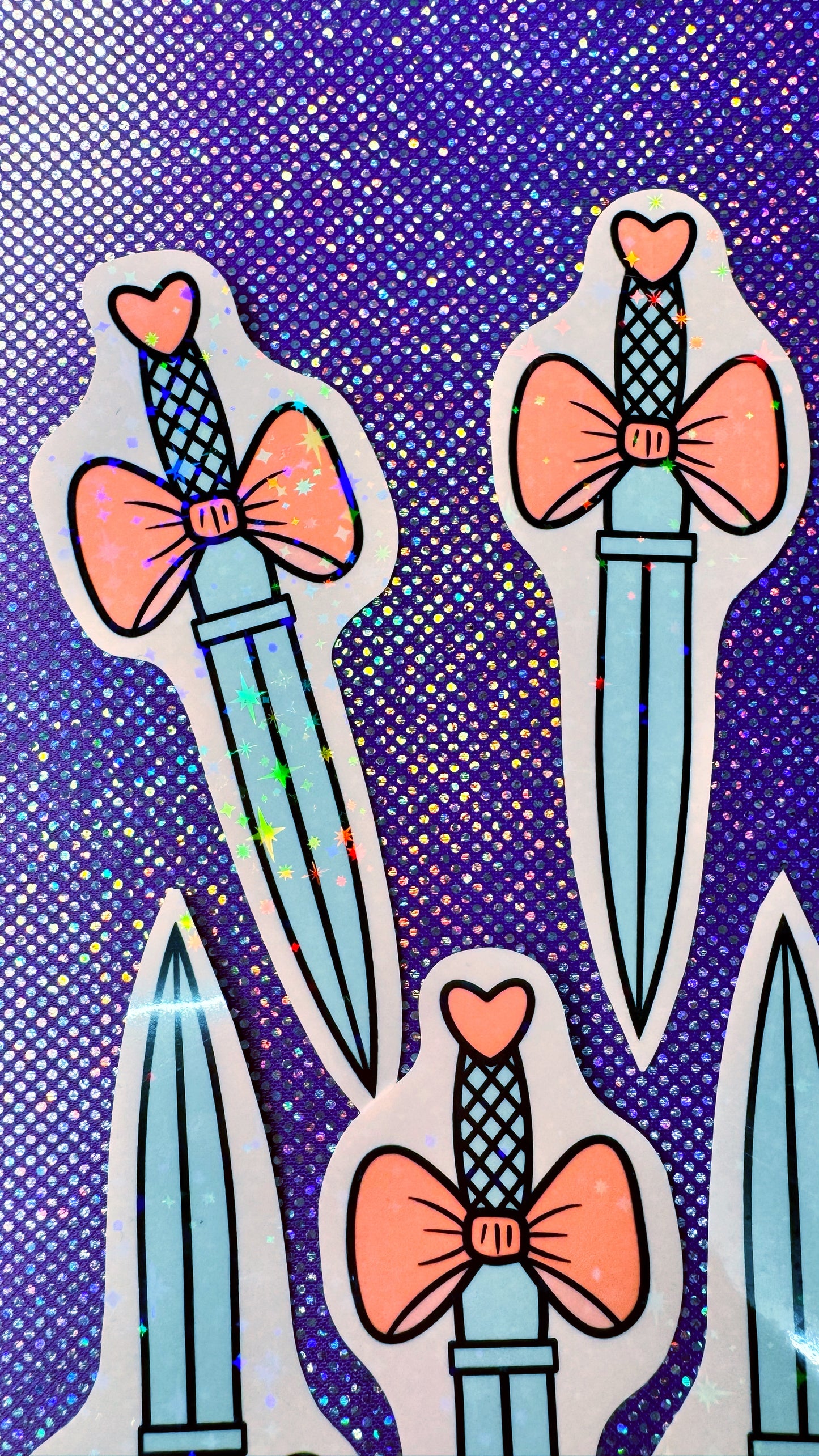 Glitter Sword Sticker