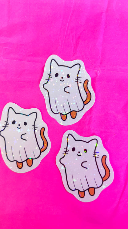 Ghost Kitty Sticker
