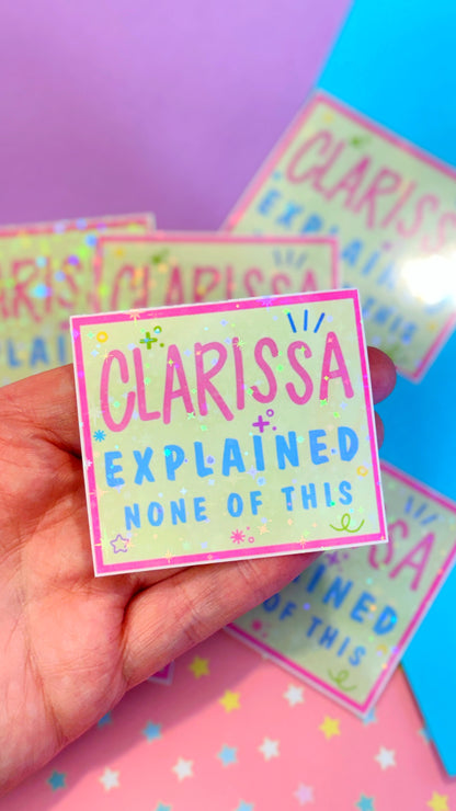Clarissa Glitter Sticker