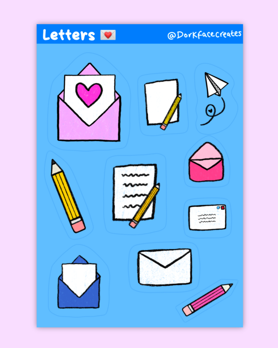 Letter Theme Journal Stickers
