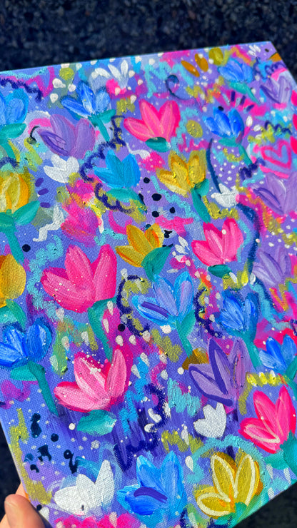 ‘Wildflower Violet’ Painting