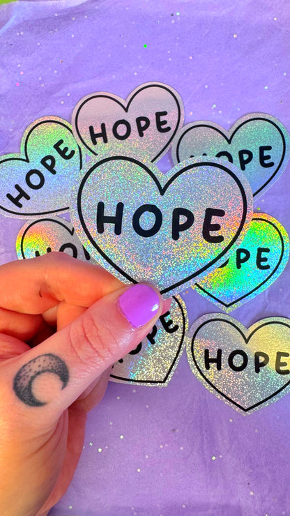 Hope Holographic Sticker