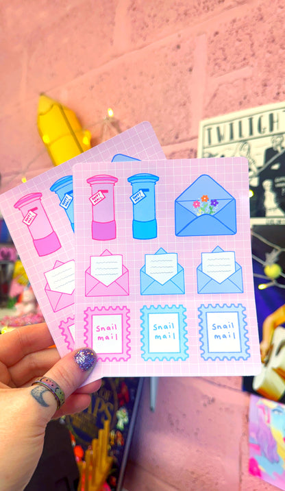 Snail Mail Sticker Sheet