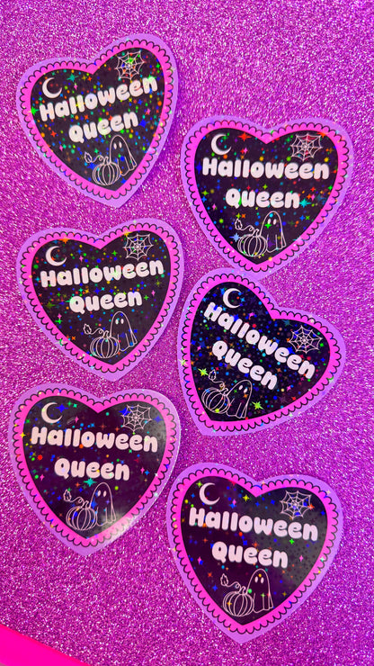 Halloween Queen Glitter Sticker