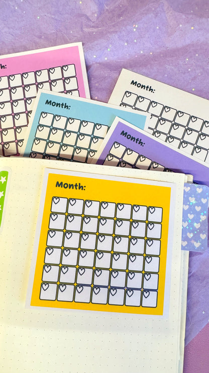 Monthly Journal Sticker