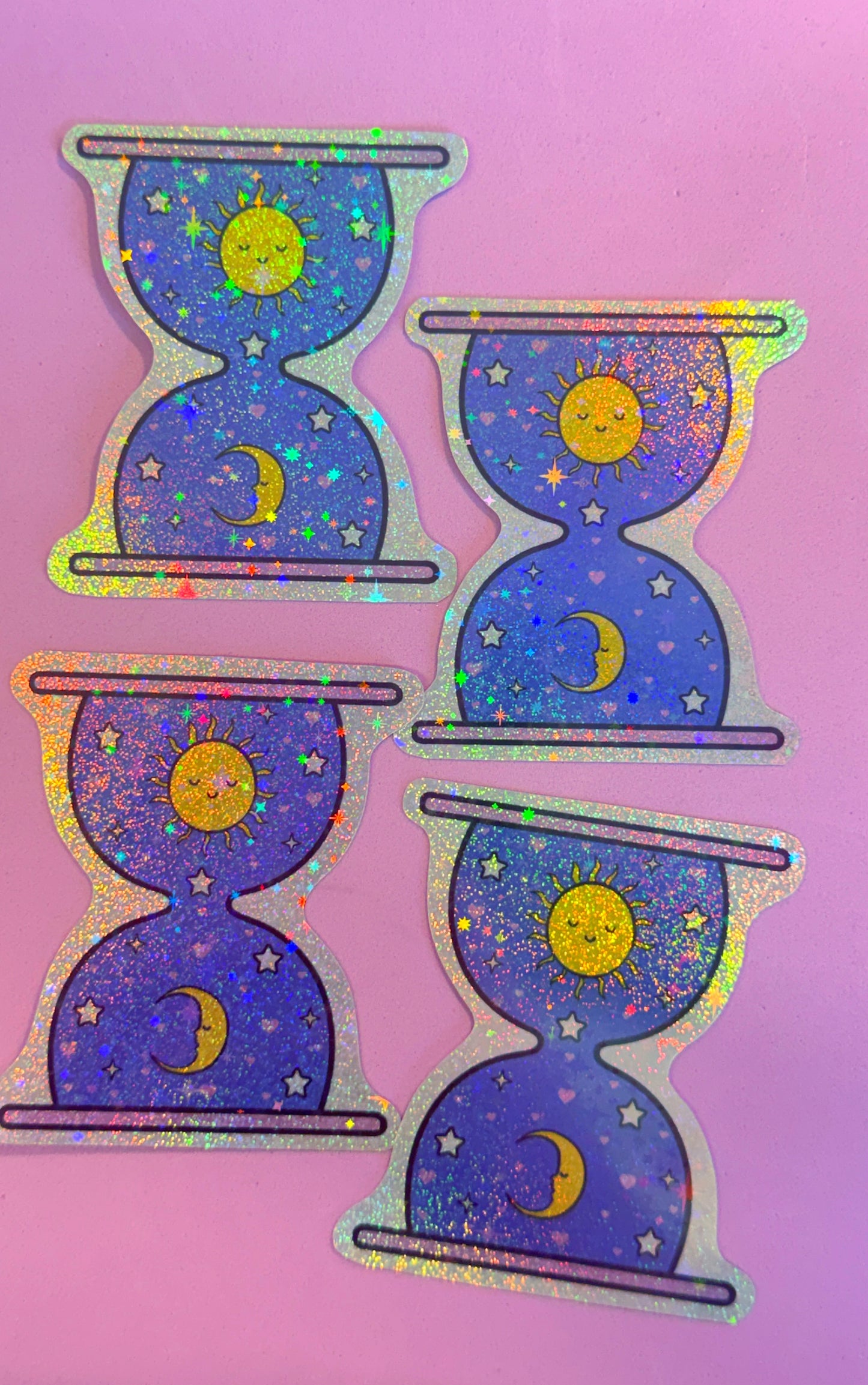 Holographic Hourglass Sticker