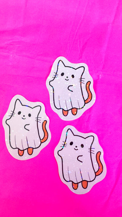Ghost Kitty Sticker