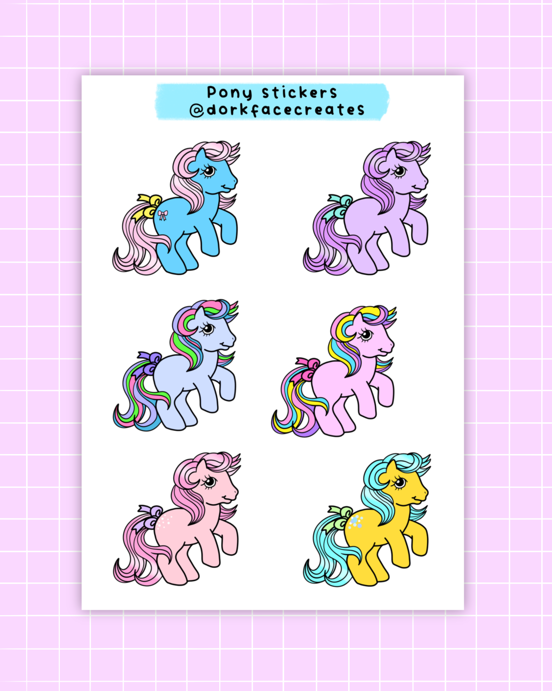 Cute Pony Stickers