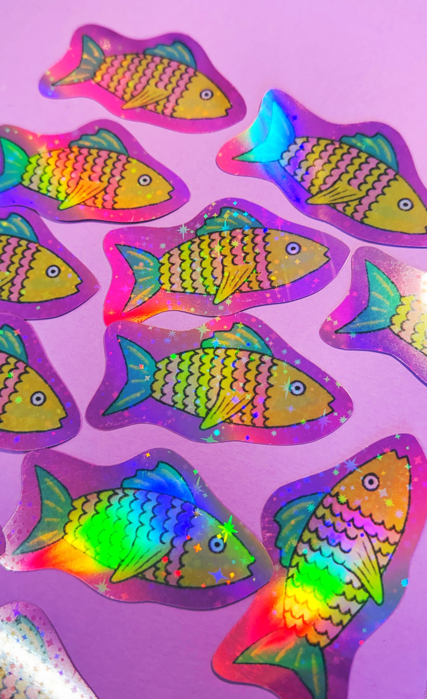 Holo Fish Glitter Sticker