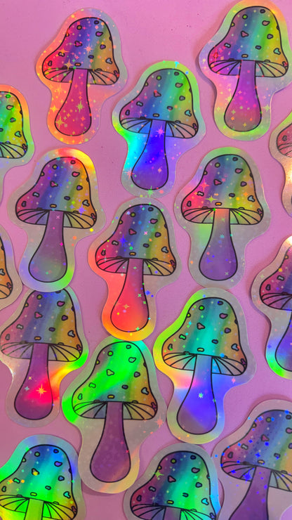 Rainbow Holo Mushroom