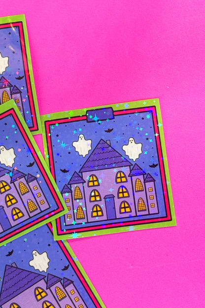 Haunted House Sticker