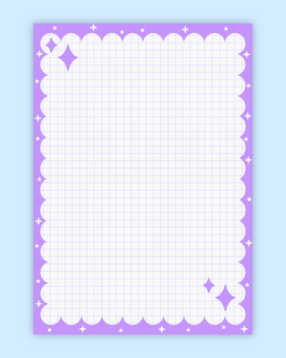 A5 Sparkle Notepad