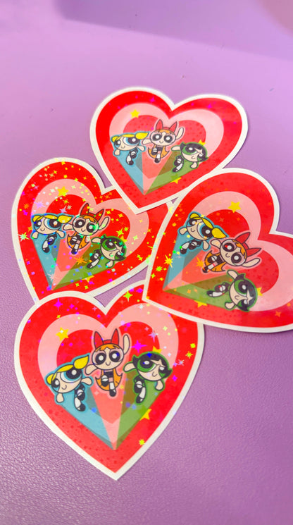 Power Glitter Sticker