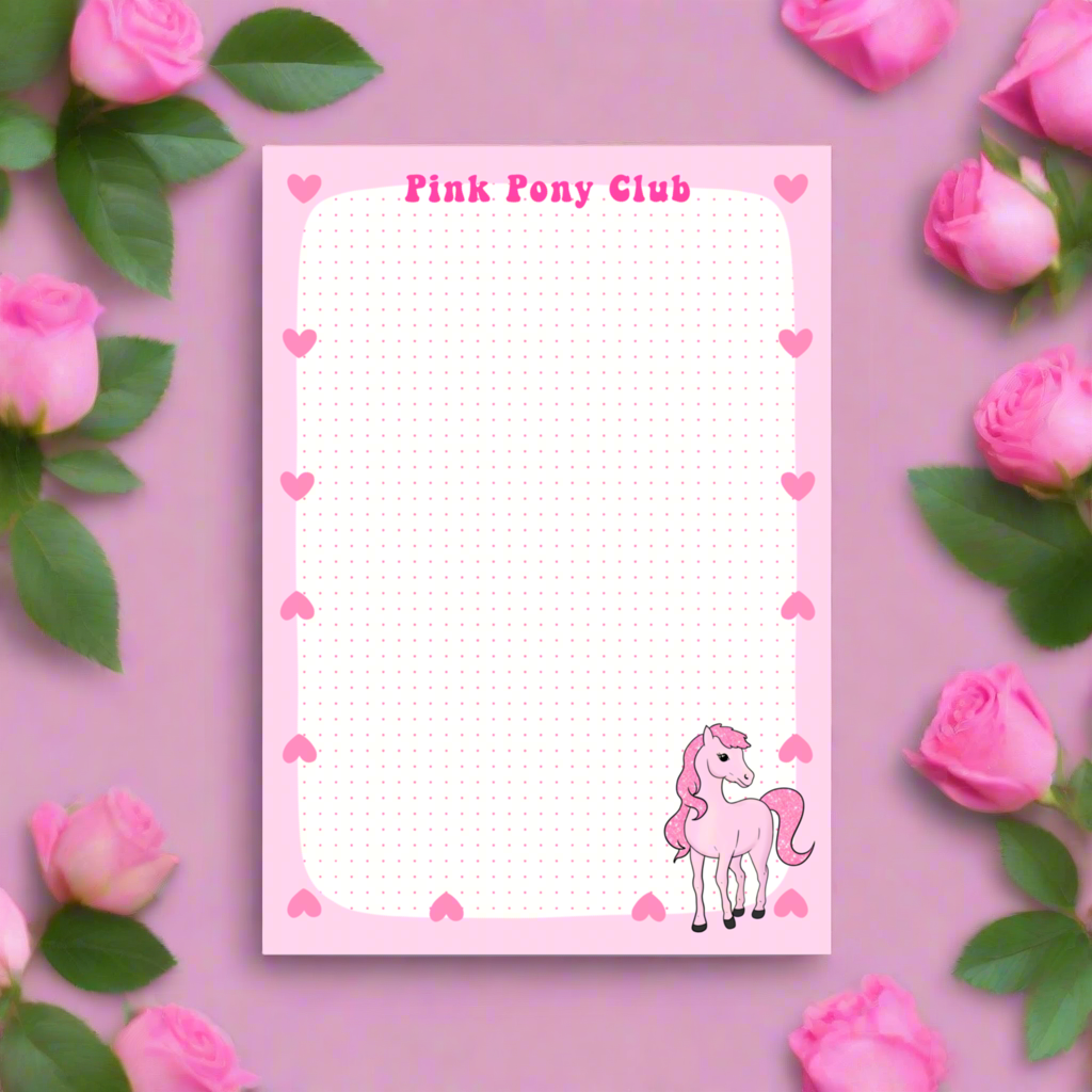 Pink Pony Notepad