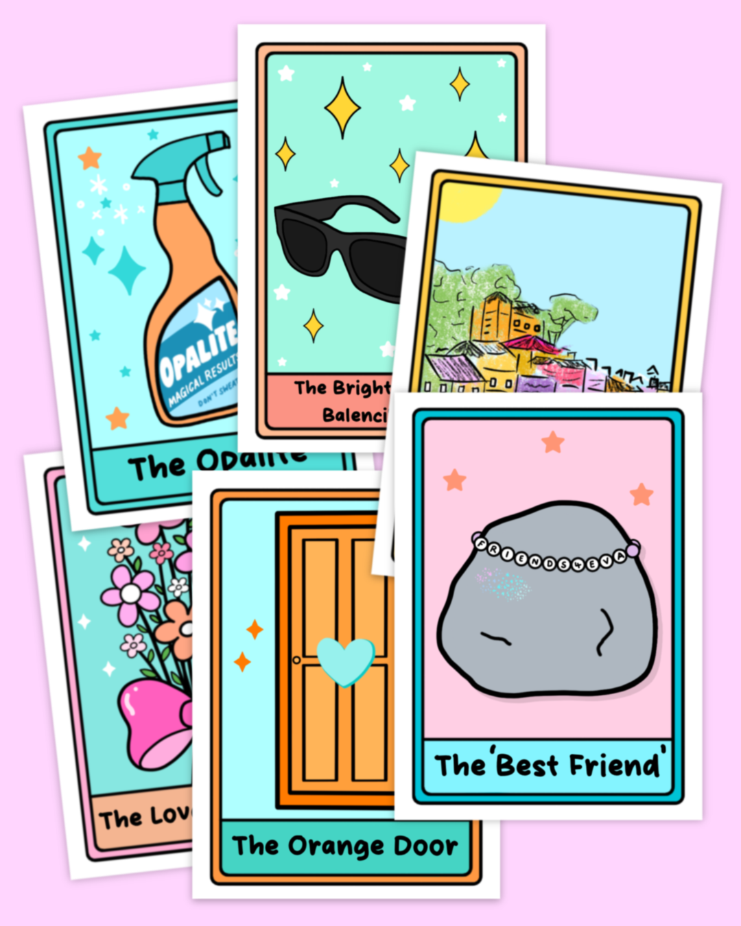 Taylor Tarot Stickers (Showgirl Edition)