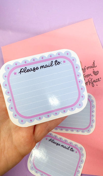 Please Mail To: Stickers