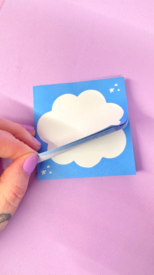 Cloud Sticky Note Pad
