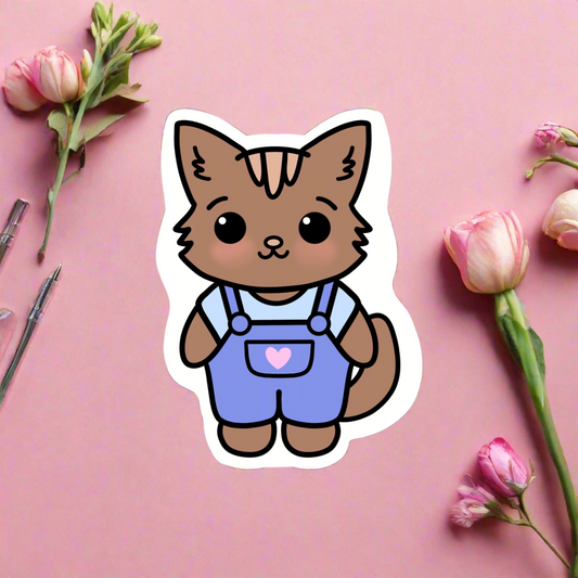 Choco Kitty Vinyl Sticker