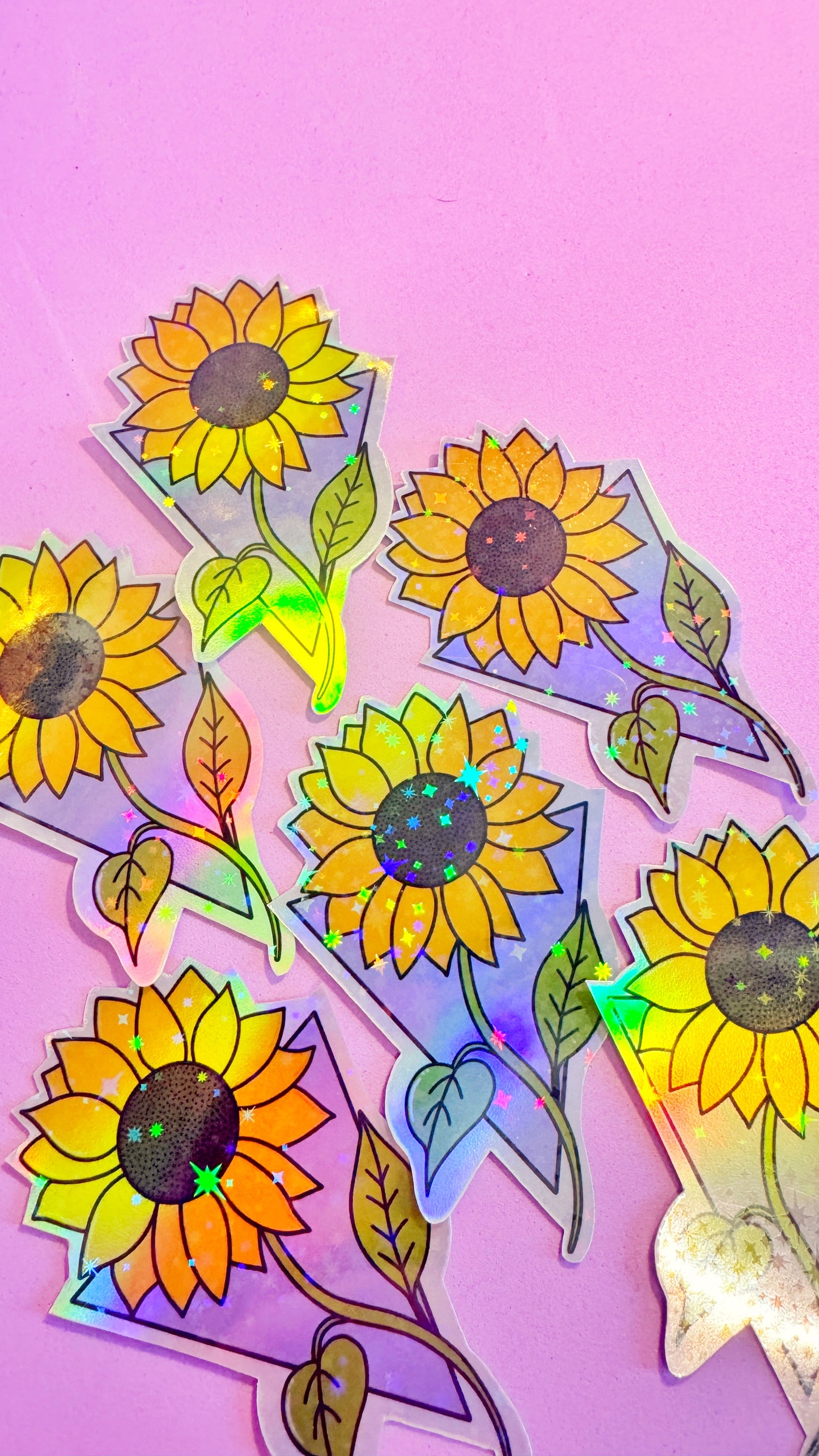 Sunflower Holo Sticker