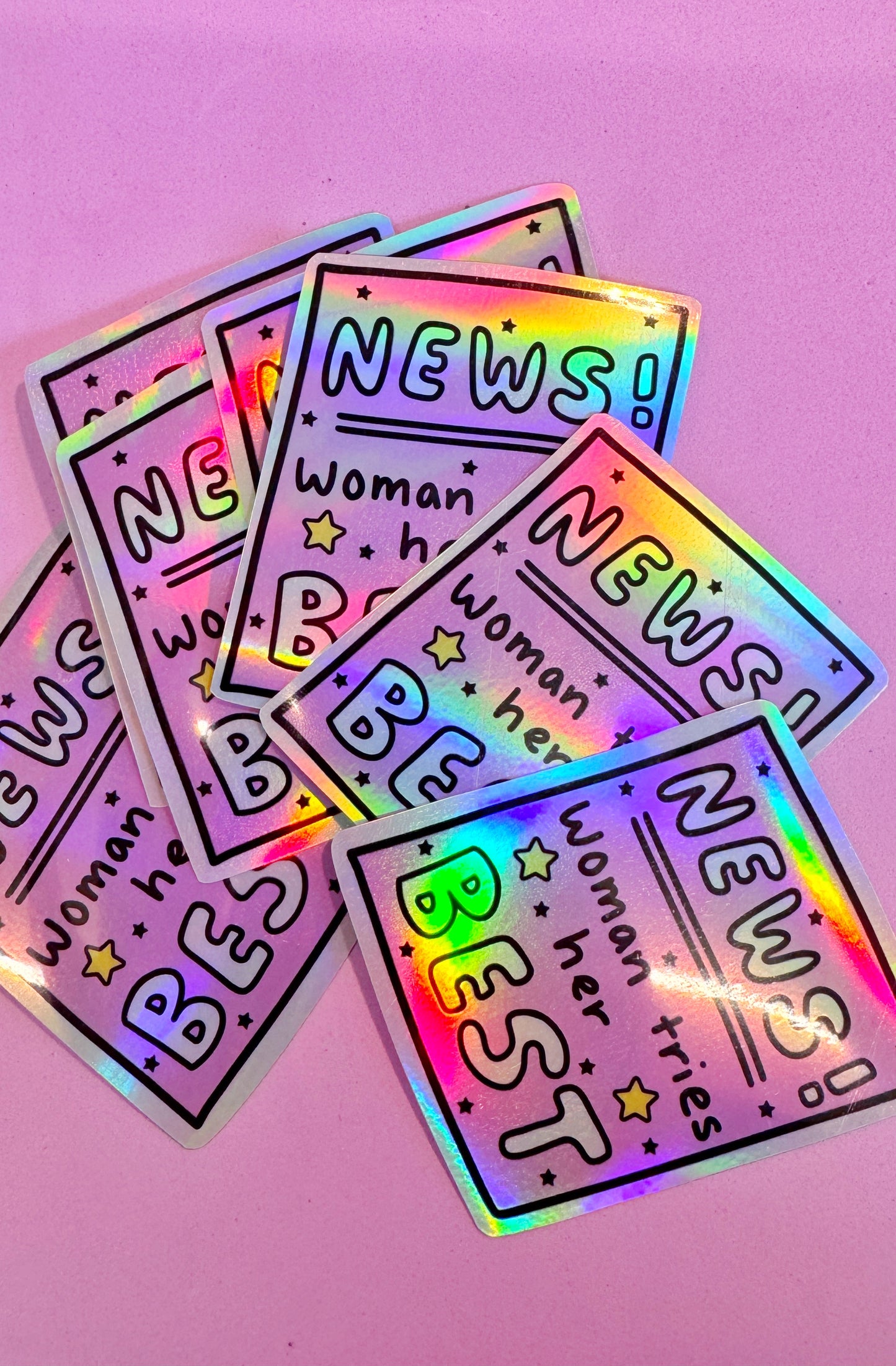 News! Holo Sticker