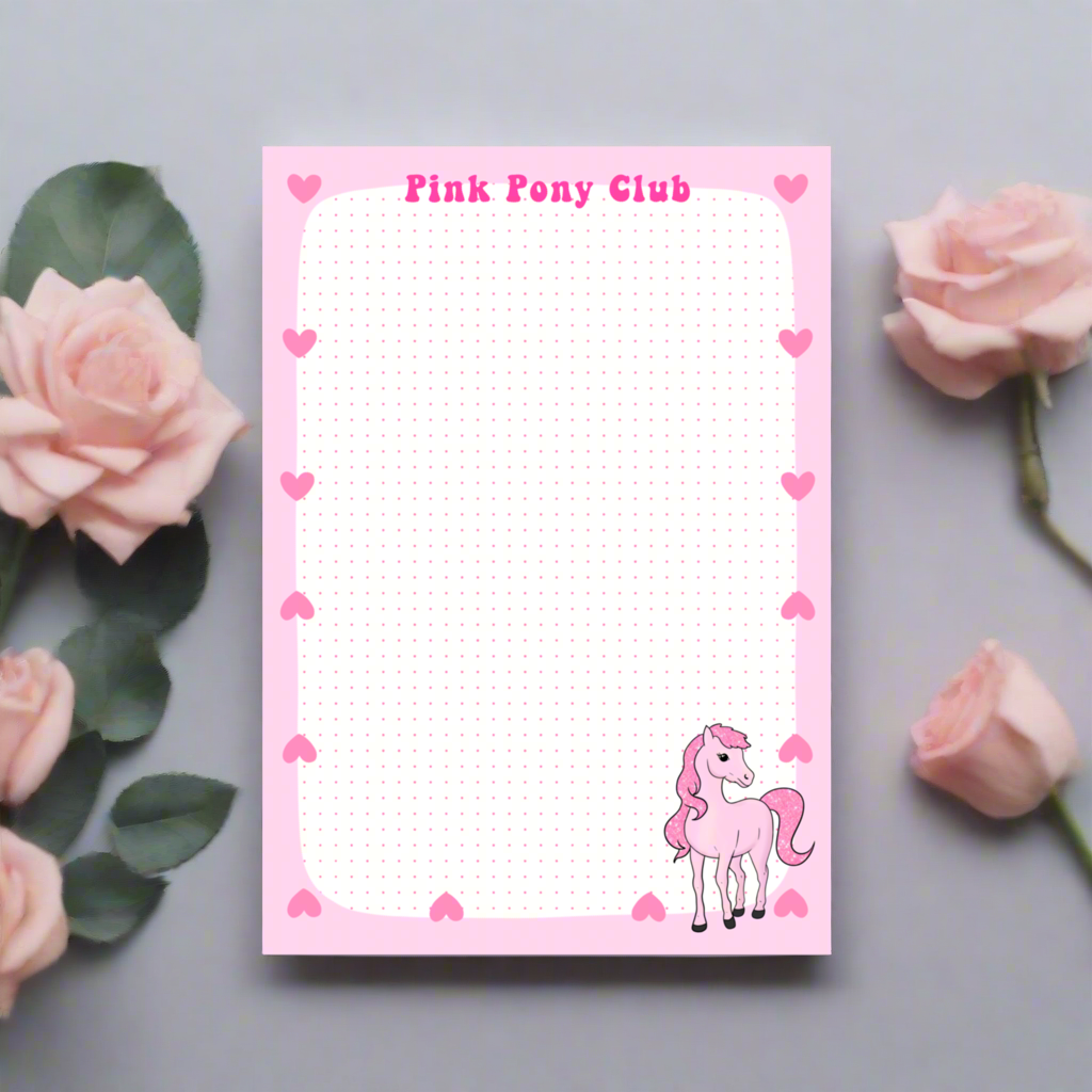 Pink Pony Notepad