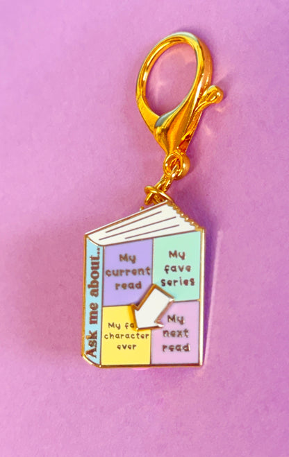 Spinning Book Charm