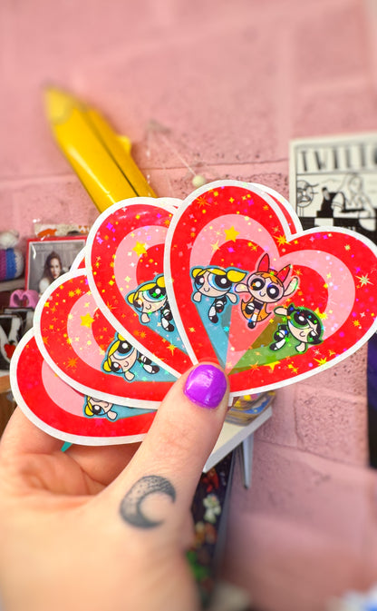 Power Glitter Sticker