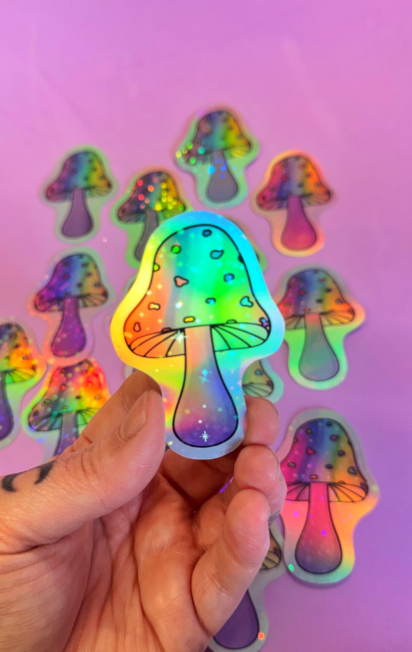 Rainbow Holo Mushroom