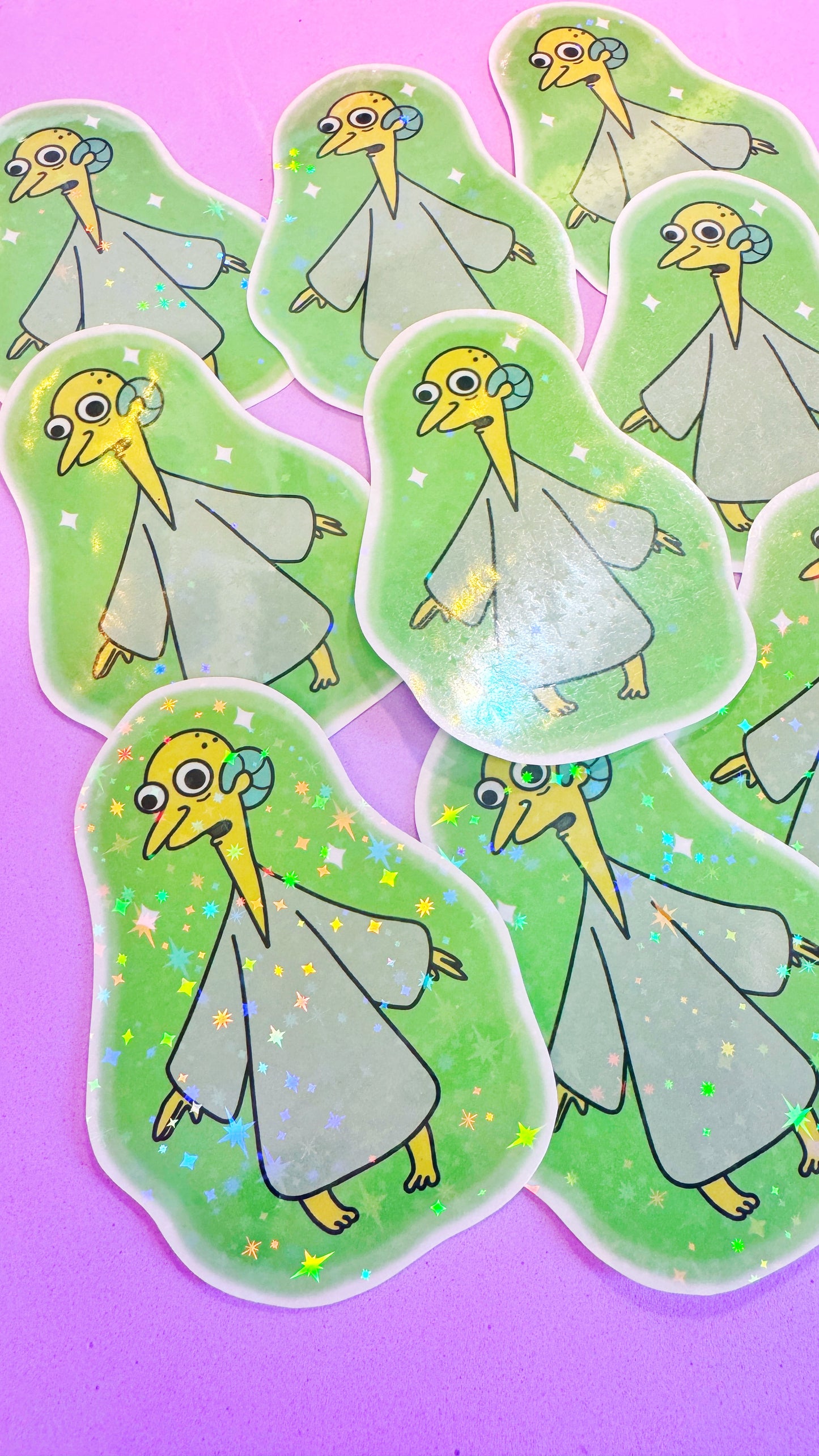Mr Burns Glitter Sticker