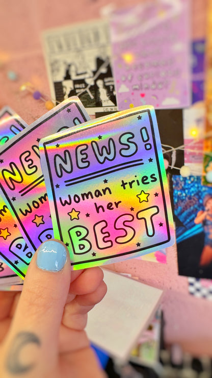 News! Holo Sticker