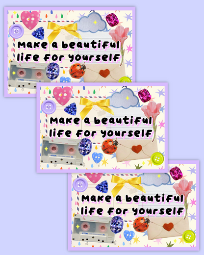 Beautiful Life Matte Sticker