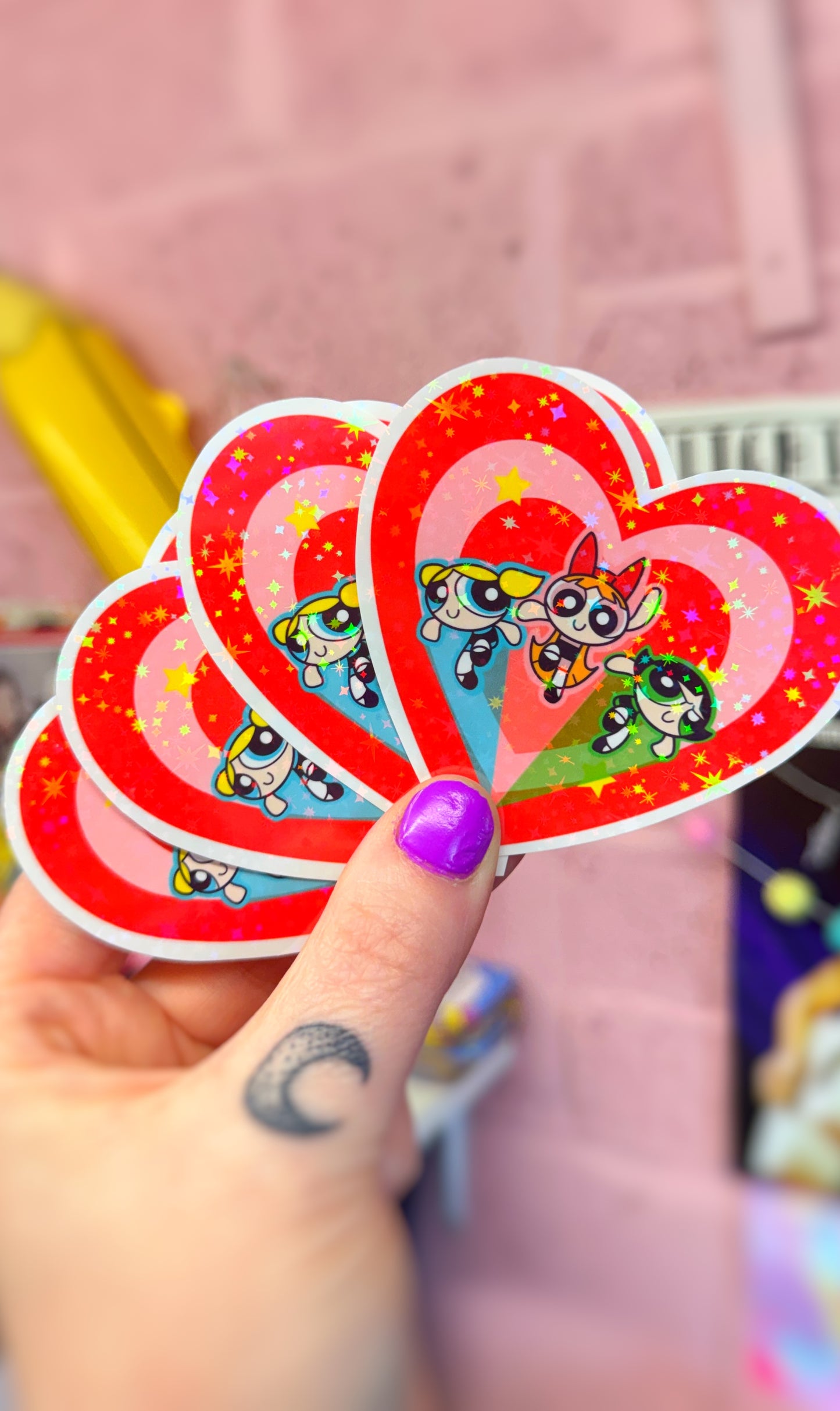 Power Glitter Sticker