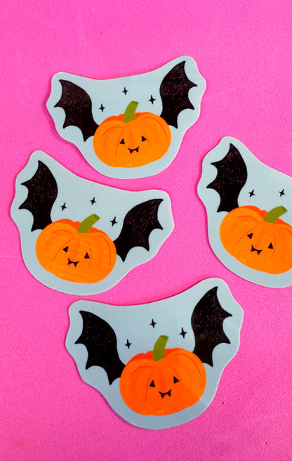 Pumpkin Bat Sticker