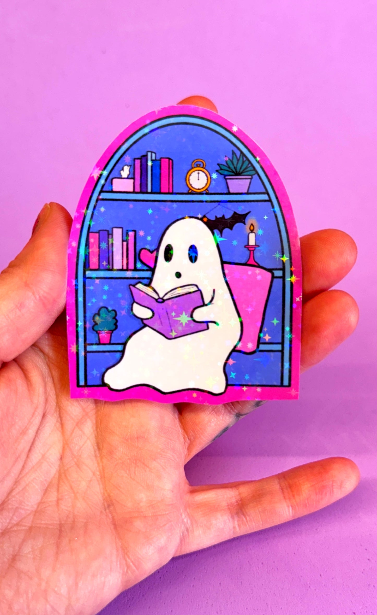 Ghost Reading Sticker