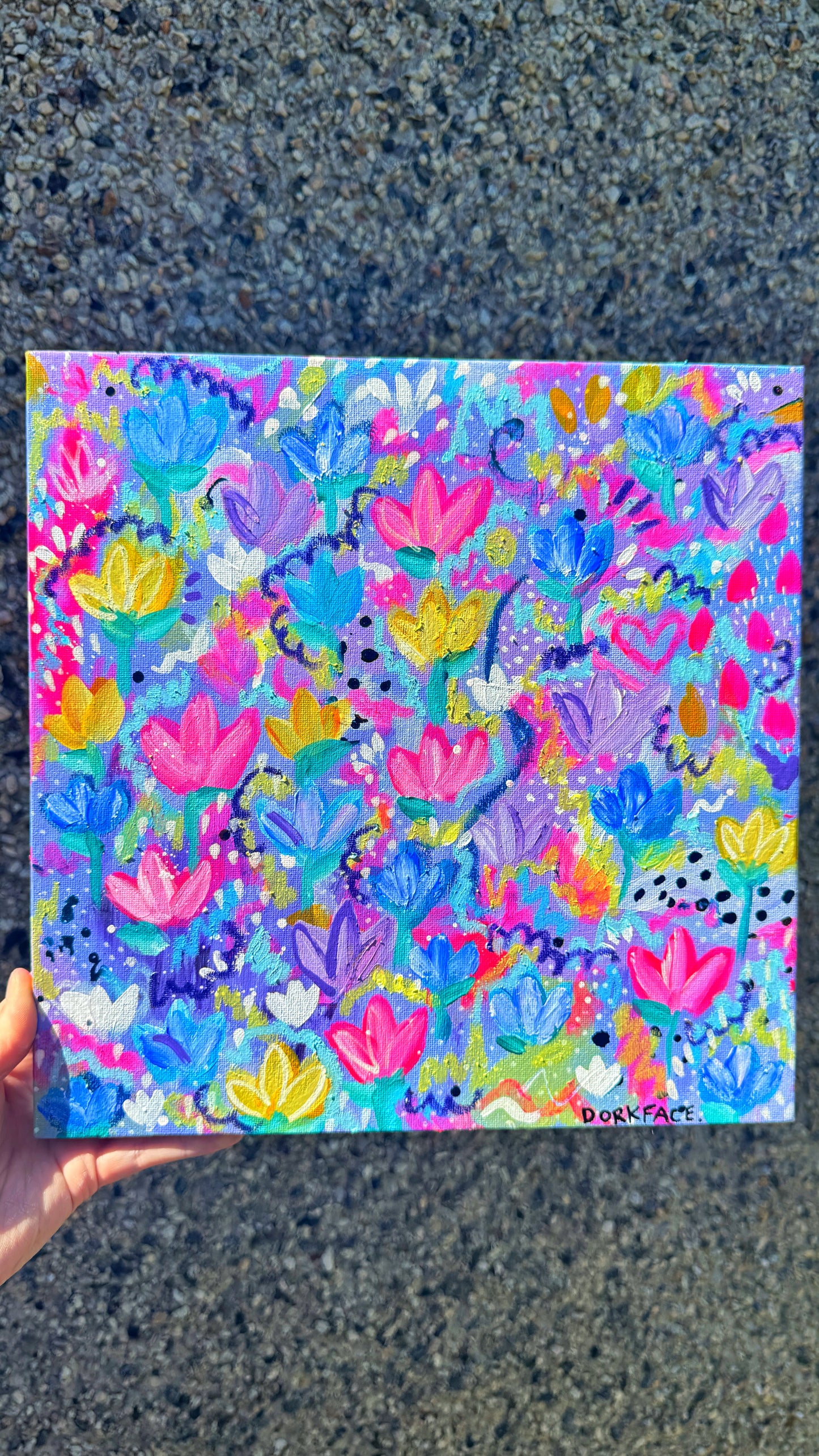 ‘Wildflower Violet’ Painting